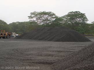 Pile of aggregate